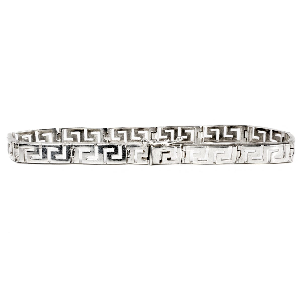 Great Lakes Boutique Silver Greek Key Bracelet