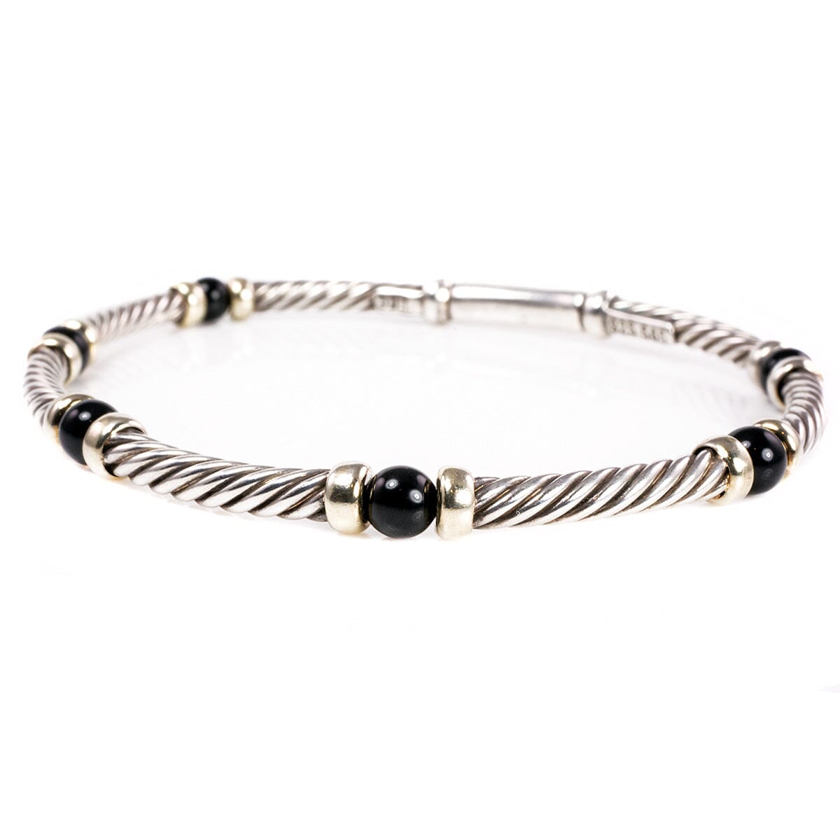 Great Lakes Boutique David Yurman Silver &amp; Gold Cable Bracelet