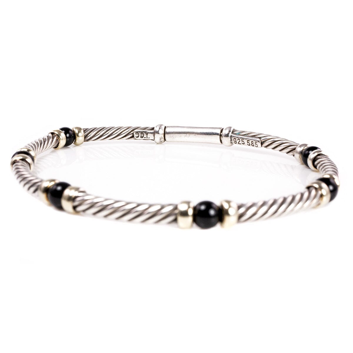 Great Lakes Boutique David Yurman Silver &amp; Gold Cable Bracelet