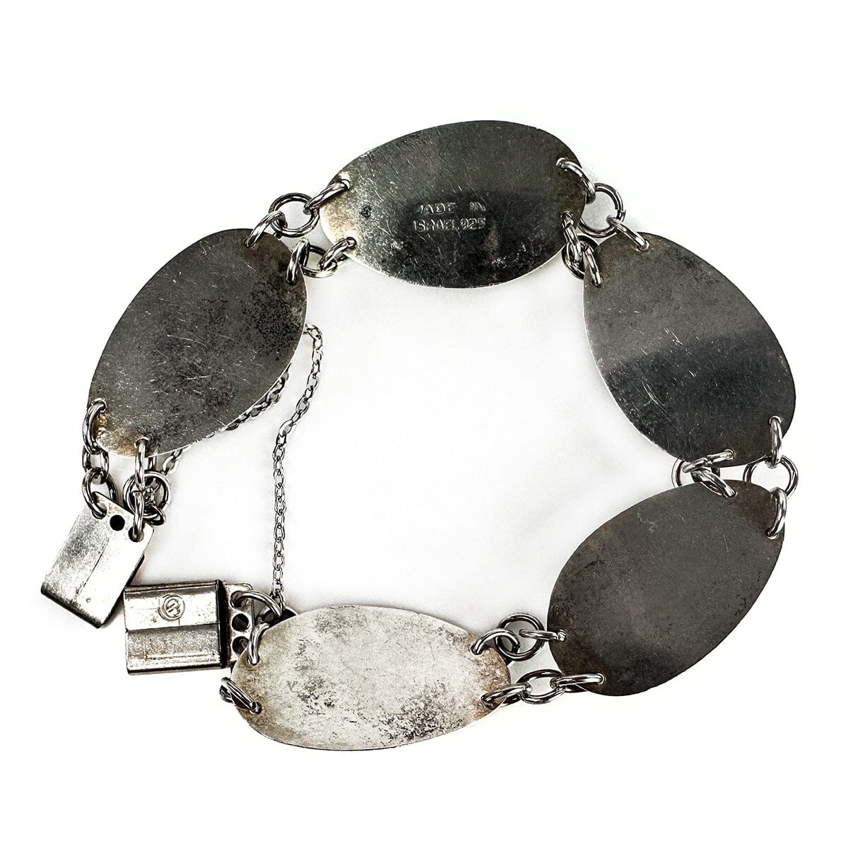 Great Lakes Boutique Handmade Silver Malachite Bracelet