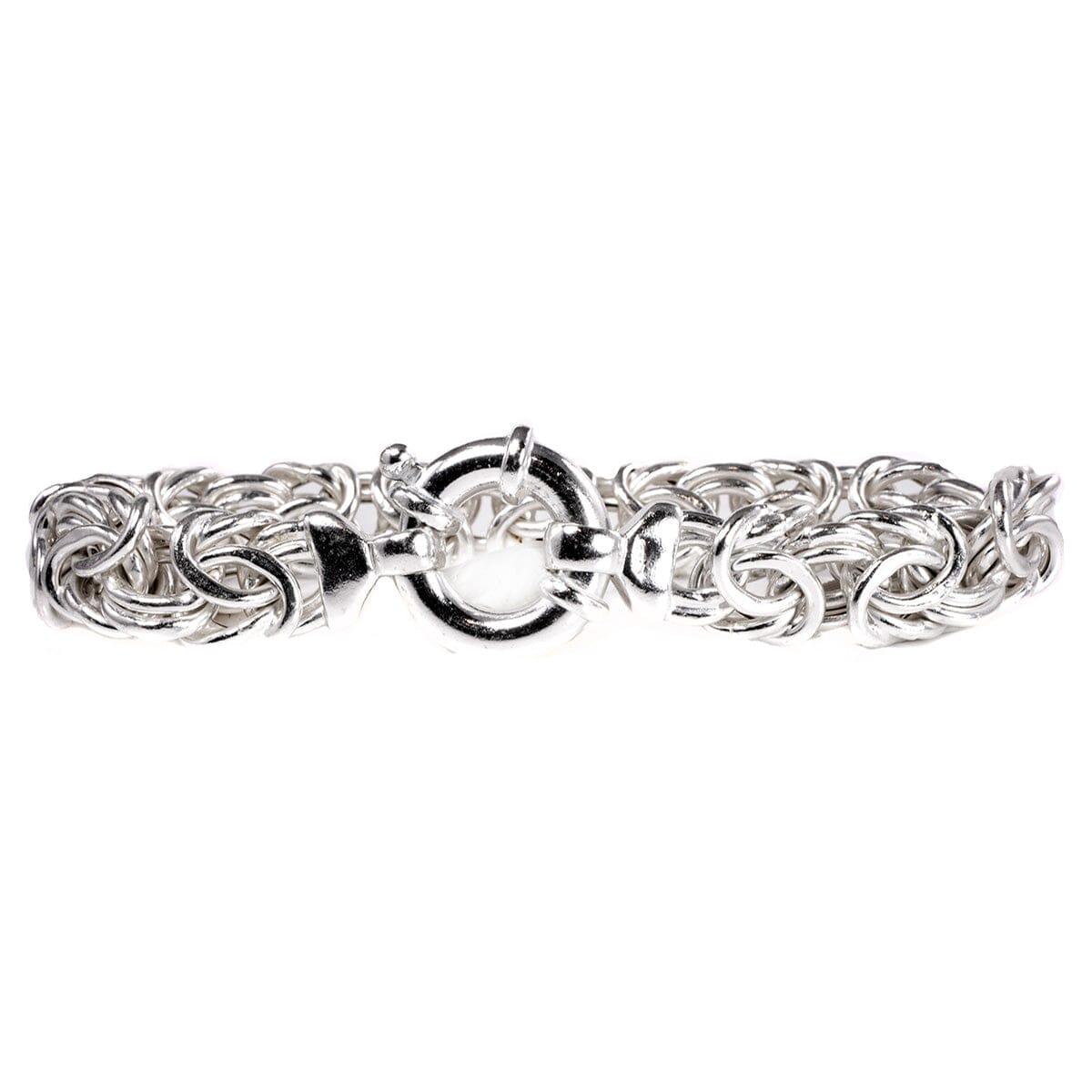 Great Lakes Coin Silver Byzantine Bracelet
