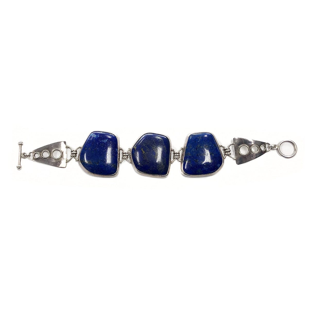 Great Lakes Coin Native American Silver &amp; Lapis Lazuli Bracelet
