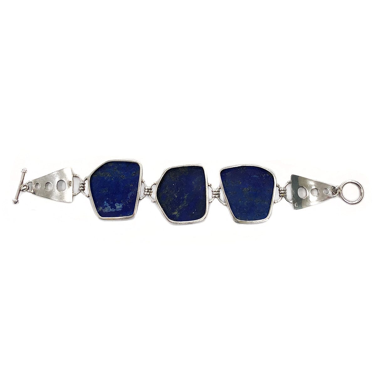 Great Lakes Coin Native American Silver &amp; Lapis Lazuli Bracelet