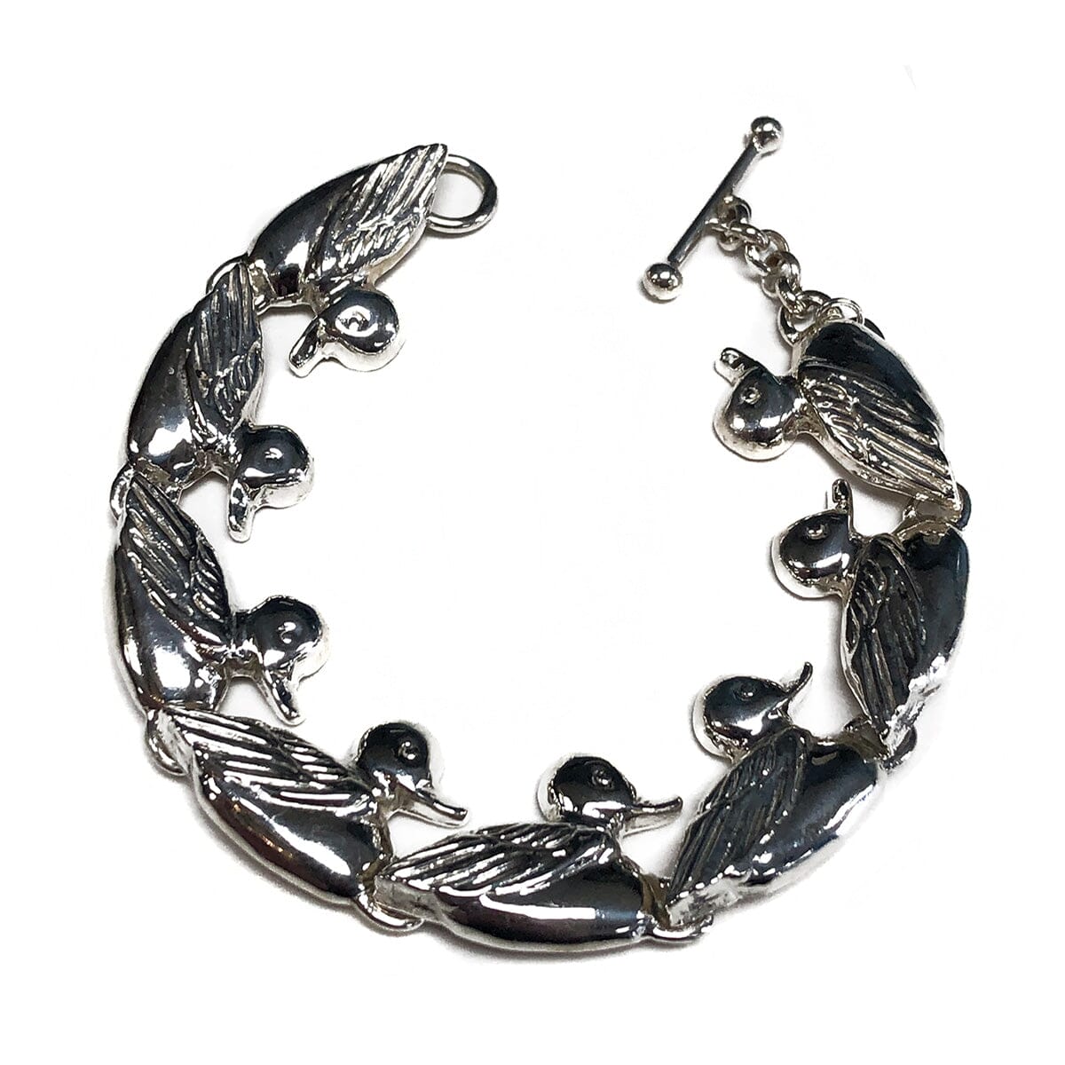 Great Lakes Coin Silver Duck Bracelet