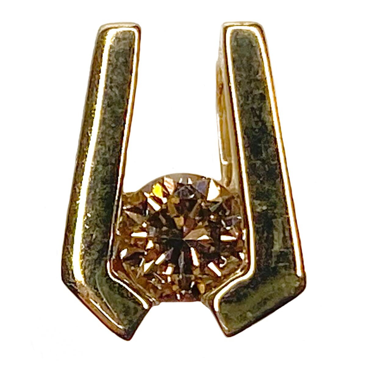 Great Lakes Coin 14 k Yellow Gold &amp; Champagne Diamond Pendant