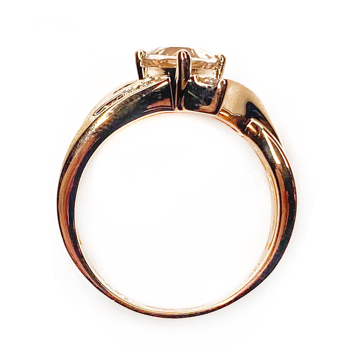 Great Lakes Boutique Le Vian 14 k Rose Gold Morganite &amp; Diamond Ring