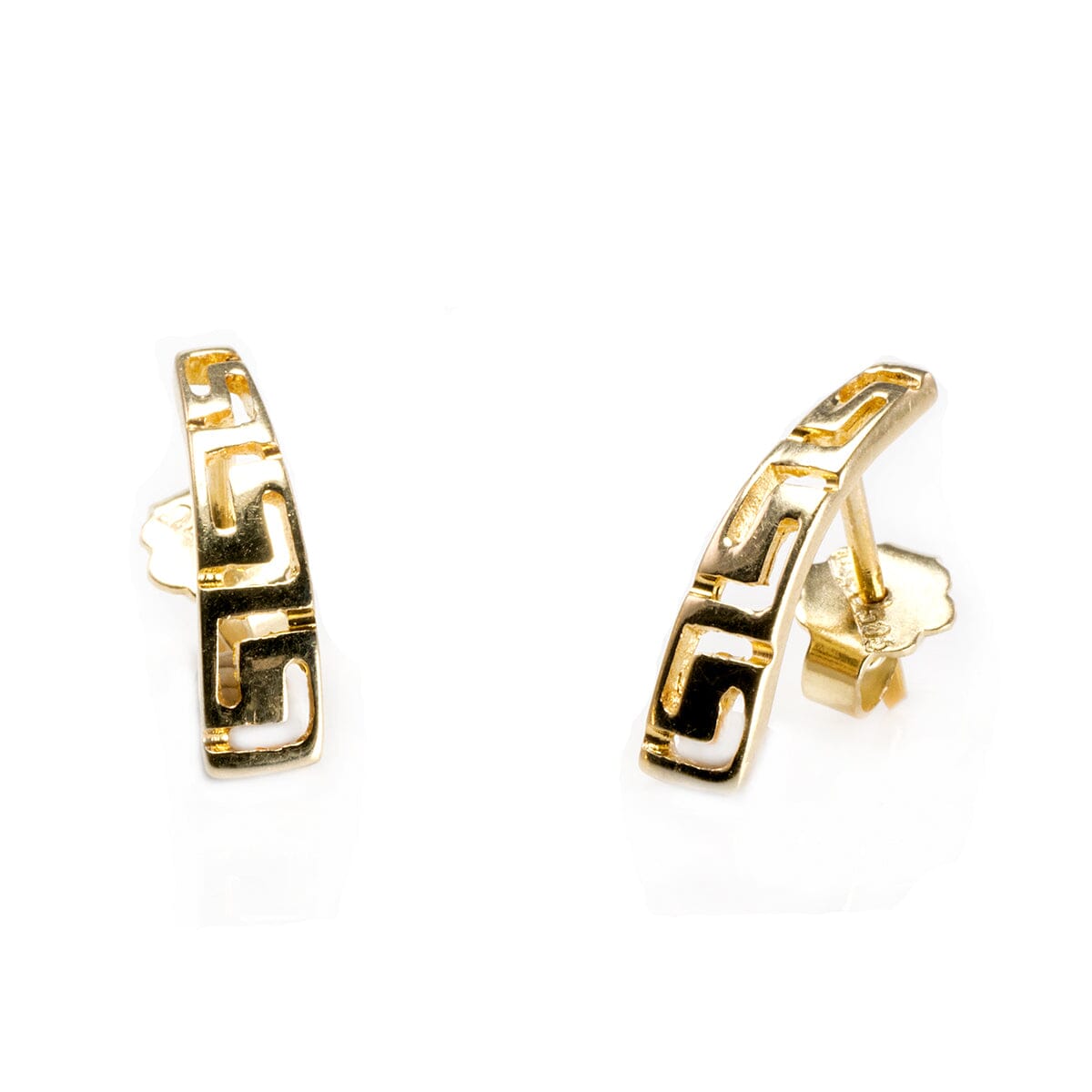 Great Lakes Boutique 14 k Yellow Gold Greek Key Earrings