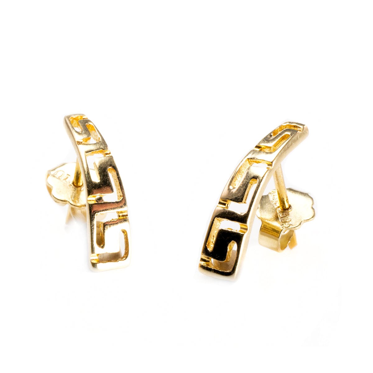 Great Lakes Boutique 14 k Yellow Gold Greek Key Earrings