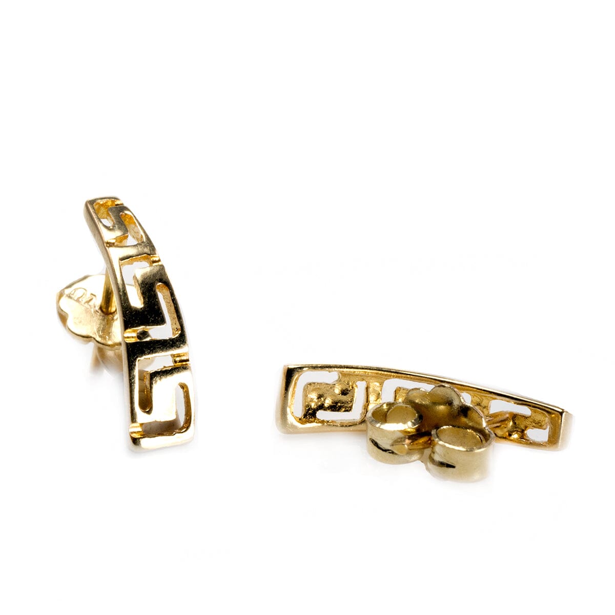 Great Lakes Boutique 14 k Yellow Gold Greek Key Earrings