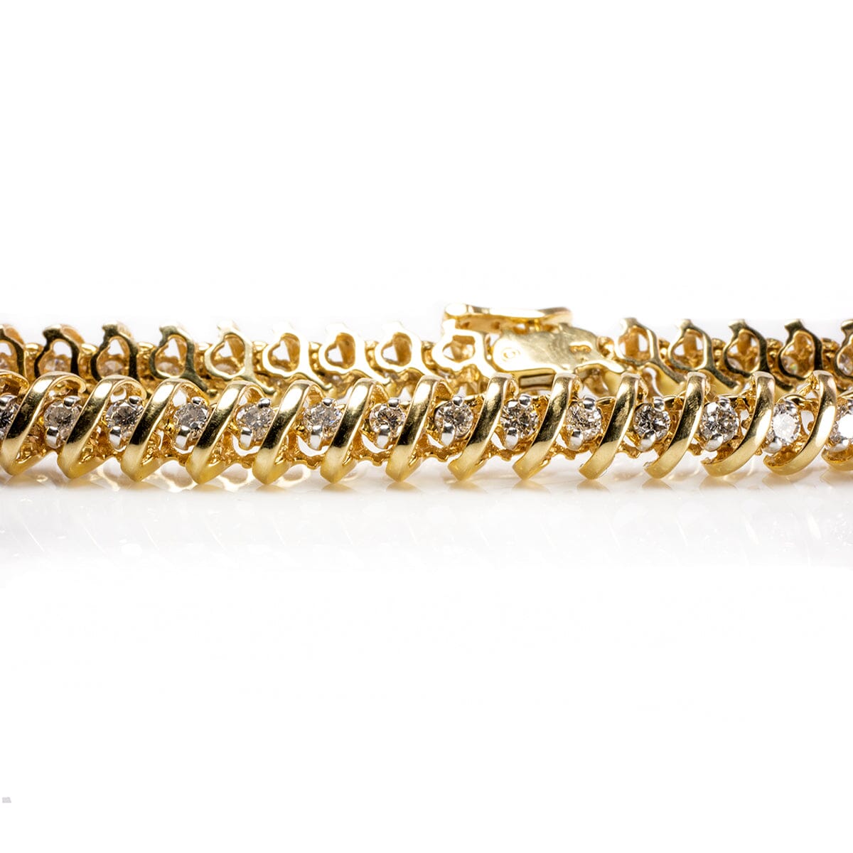 14K Yellow Gold 2.5MM Tennis Bracelet – David's House of Diamonds