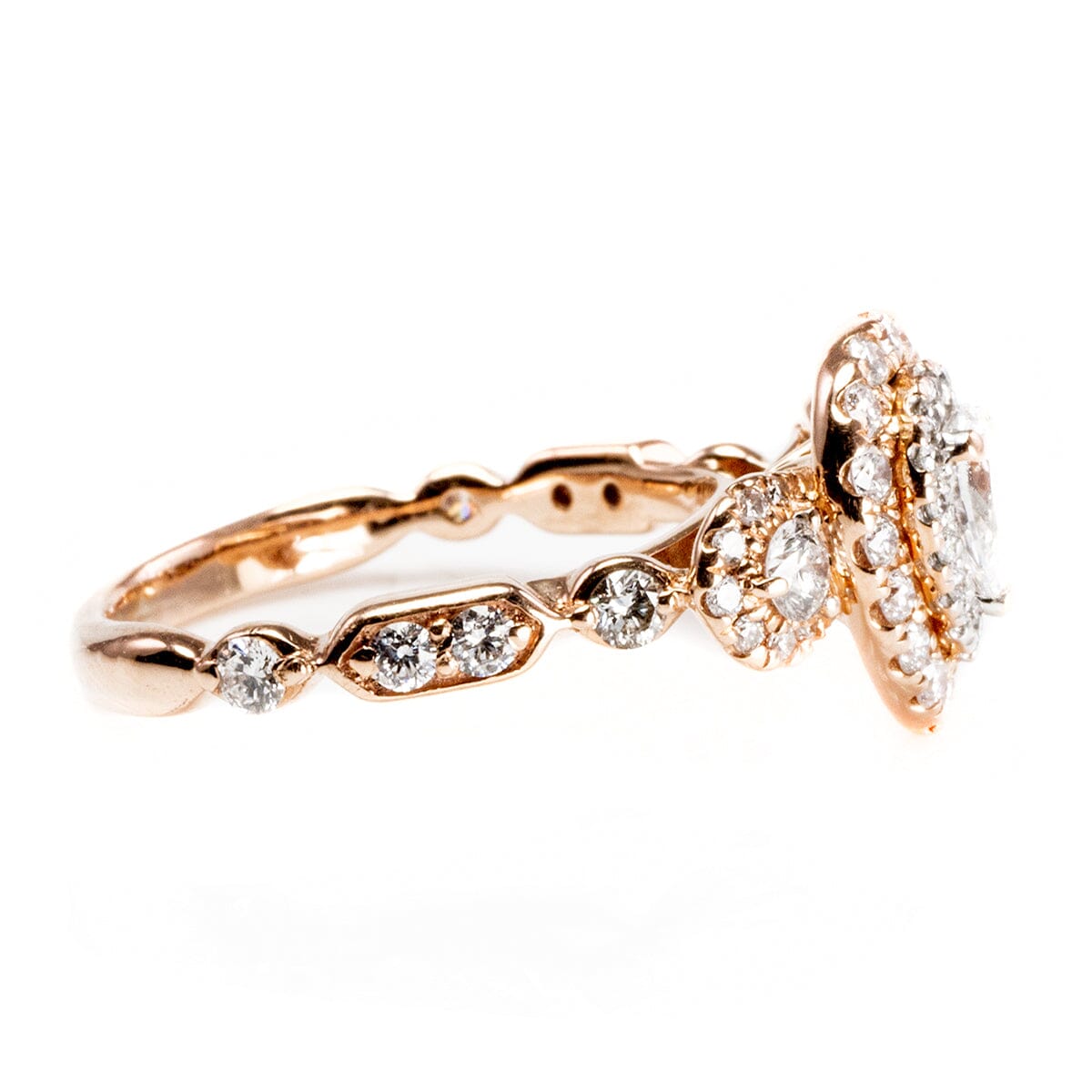 Great Lakes Boutique 14 k Rose Gold Diamond Ring