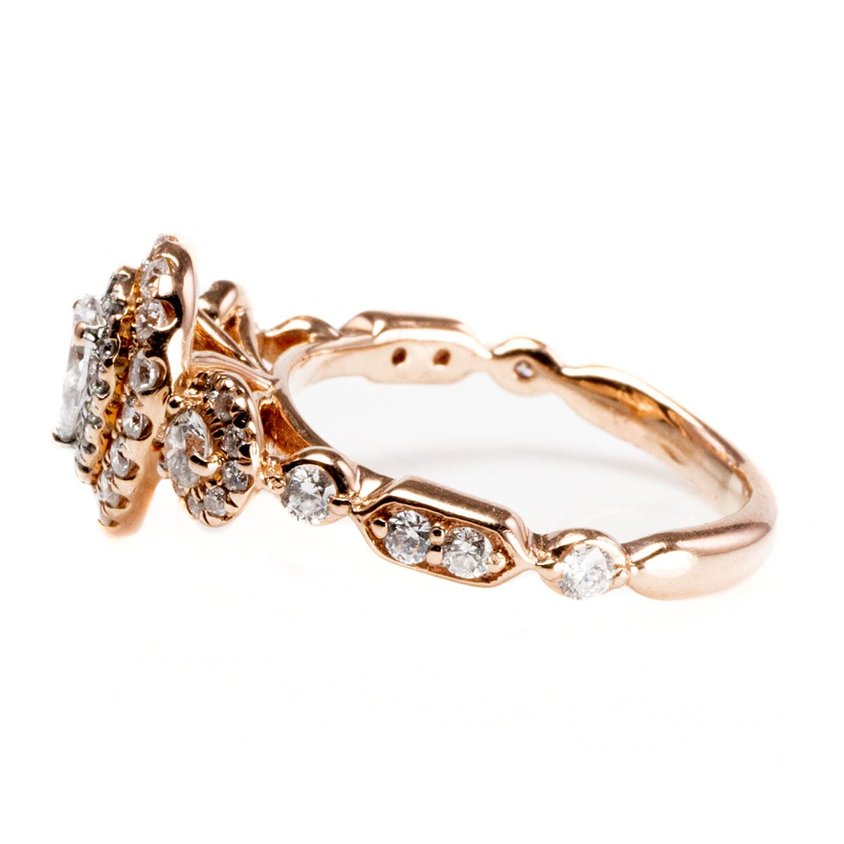 Great Lakes Boutique 14 k Rose Gold Diamond Ring