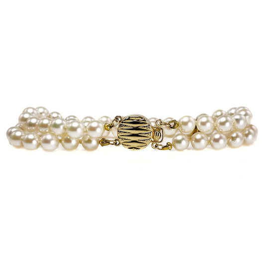 14 k Gold & Pearl Bracelet