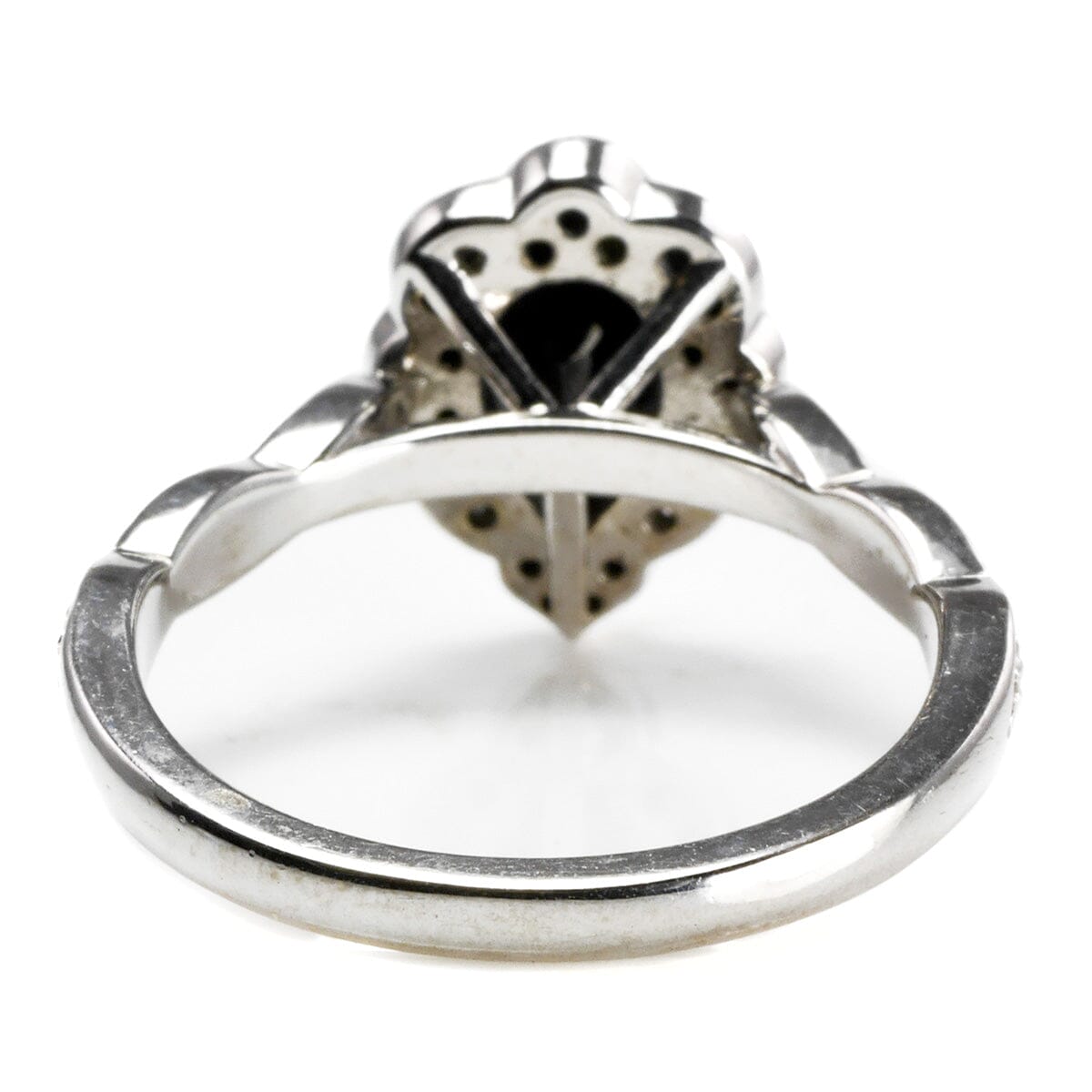 Great Lakes Boutique 14 k White Gold Black Spinel &amp; Diamond Ring Set