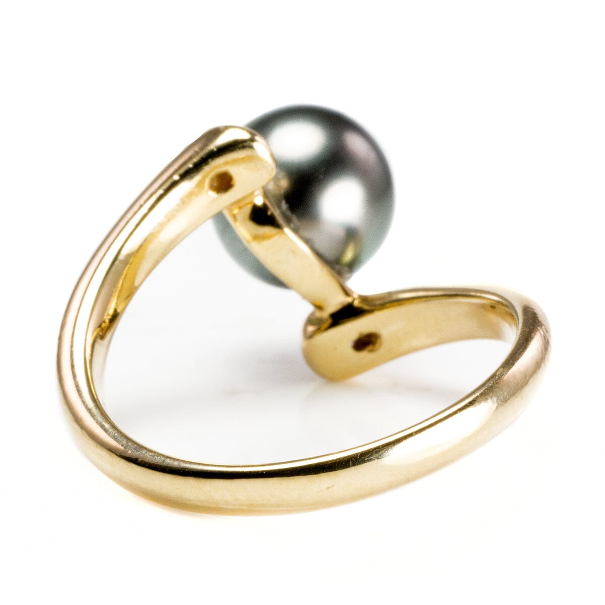 Great Lakes Boutique 14 k Gold Diamond &amp; Tahitian Pearl Ring
