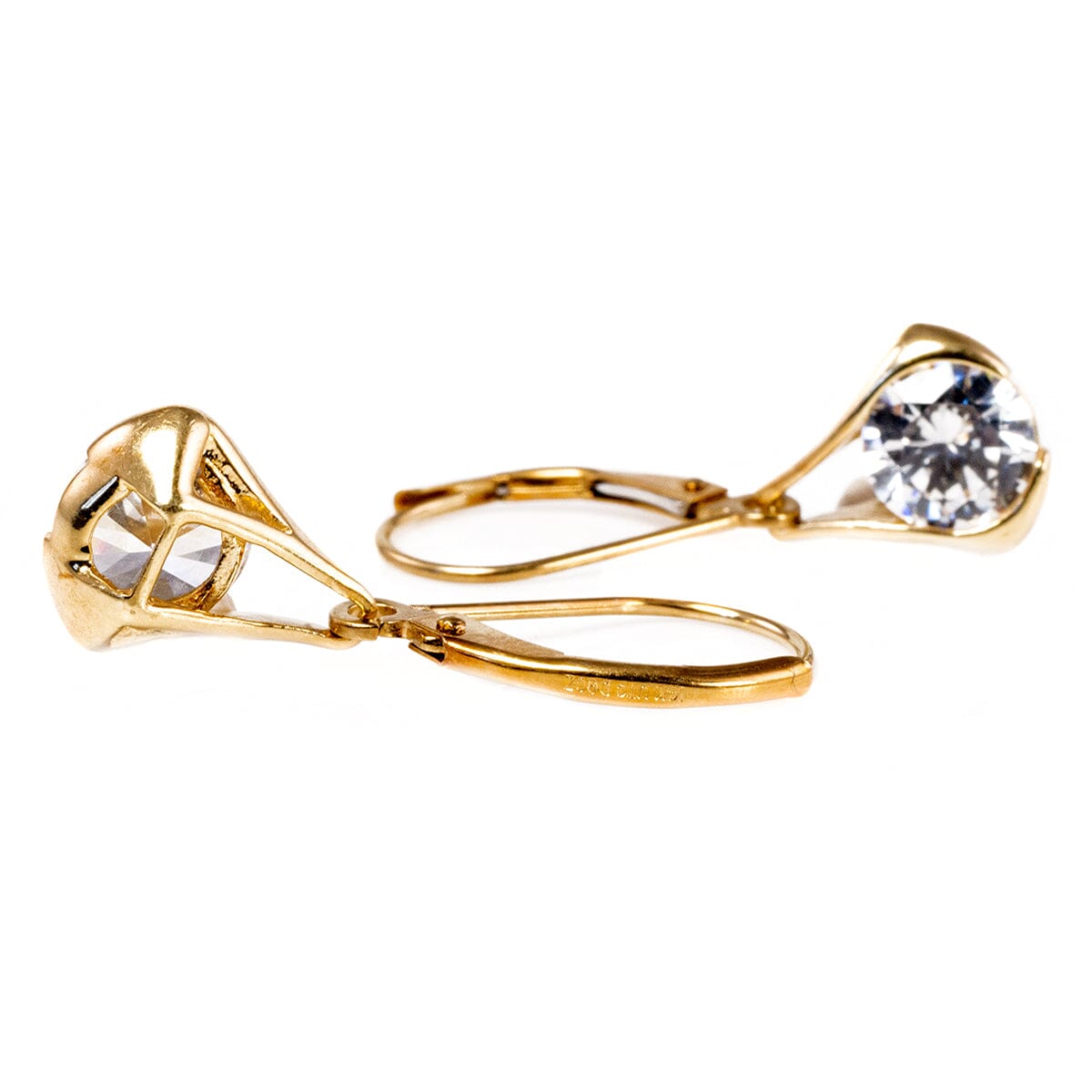 Great Lakes Boutique 14 k Gold &amp; Cubic Zirconia Earrings