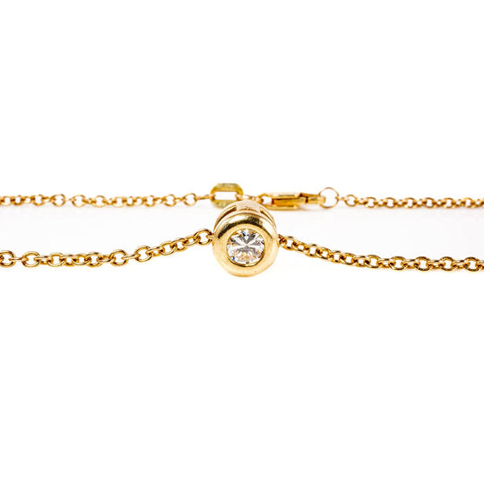 14 k Gold & Diamond Necklace