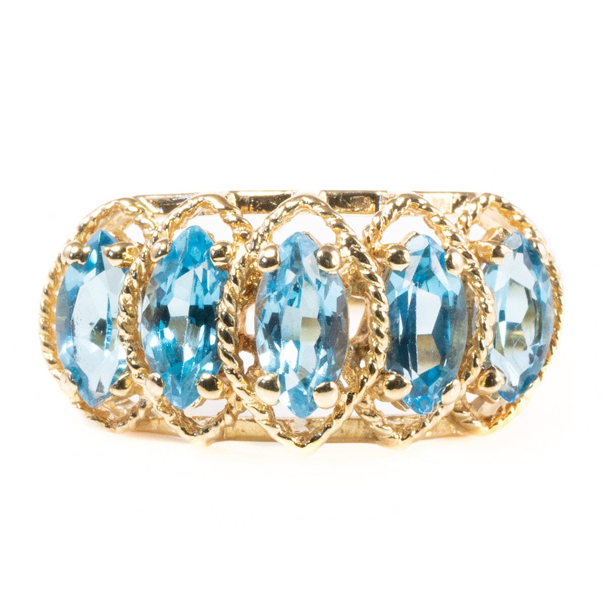 Great Lakes Boutique 10 k Gold &amp; Blue Topaz Ring