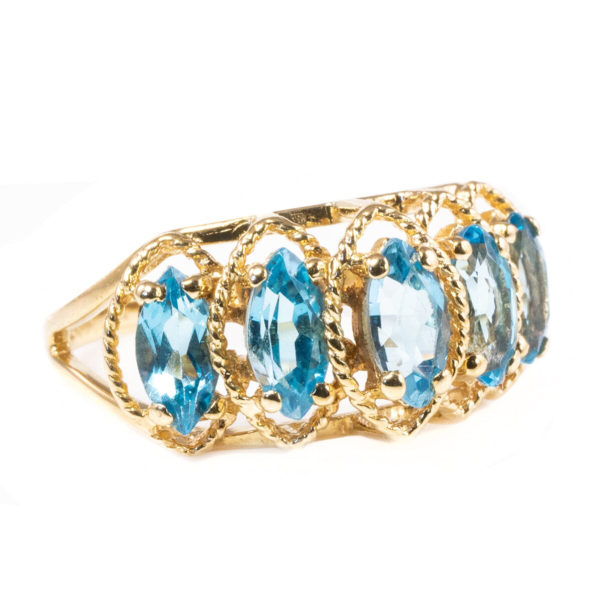 Great Lakes Boutique 10 k Gold &amp; Blue Topaz Ring