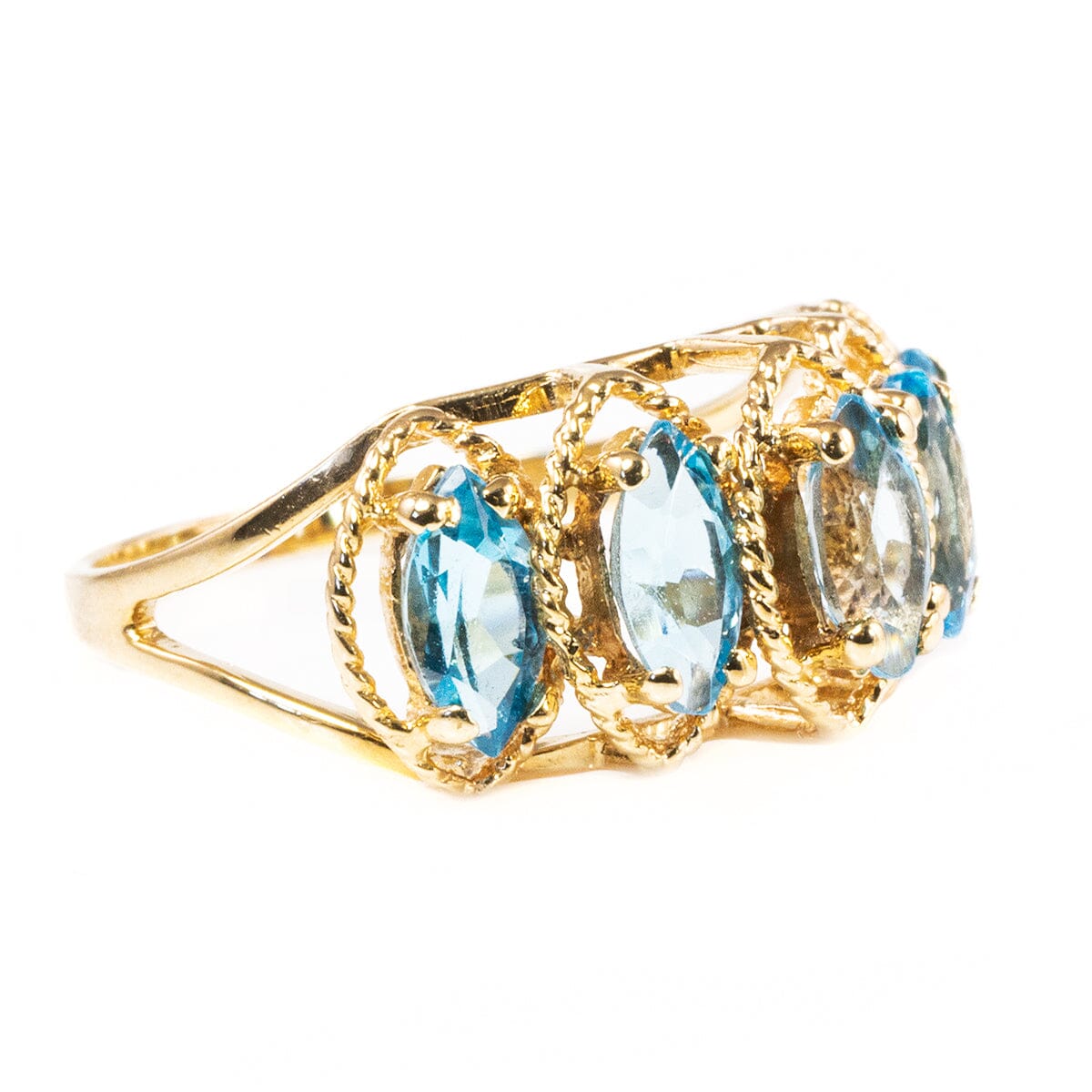 Great Lakes Boutique 10 k Gold &amp; Blue Topaz Ring