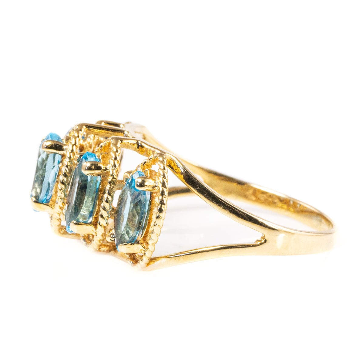 Great Lakes Boutique 10 k Gold &amp; Blue Topaz Ring