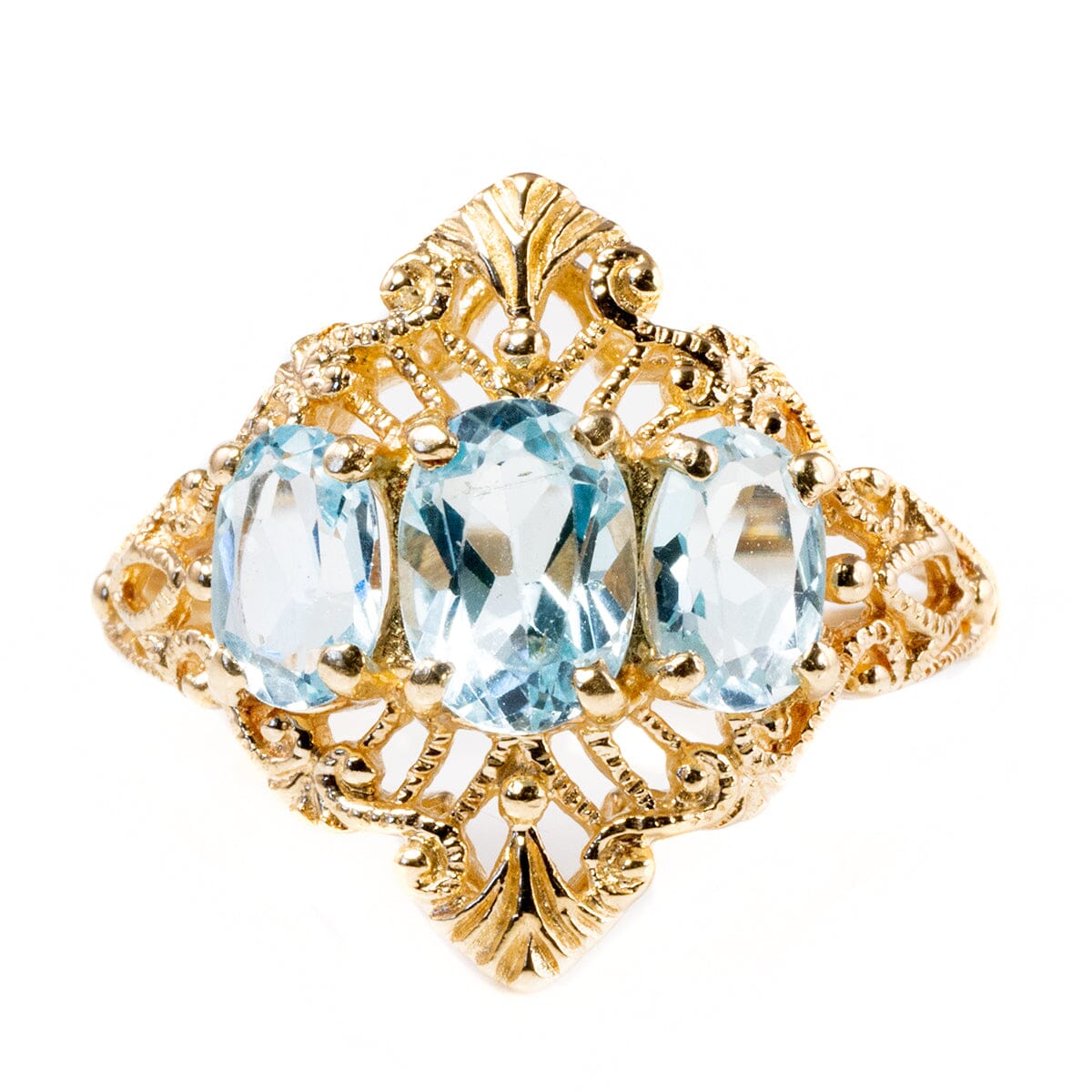 Great Lakes Boutique 10 k Gold Aquamarine Ring