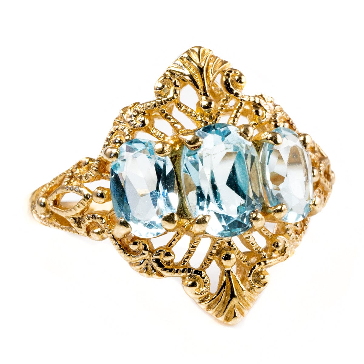 Great Lakes Boutique 10 k Gold Aquamarine Ring