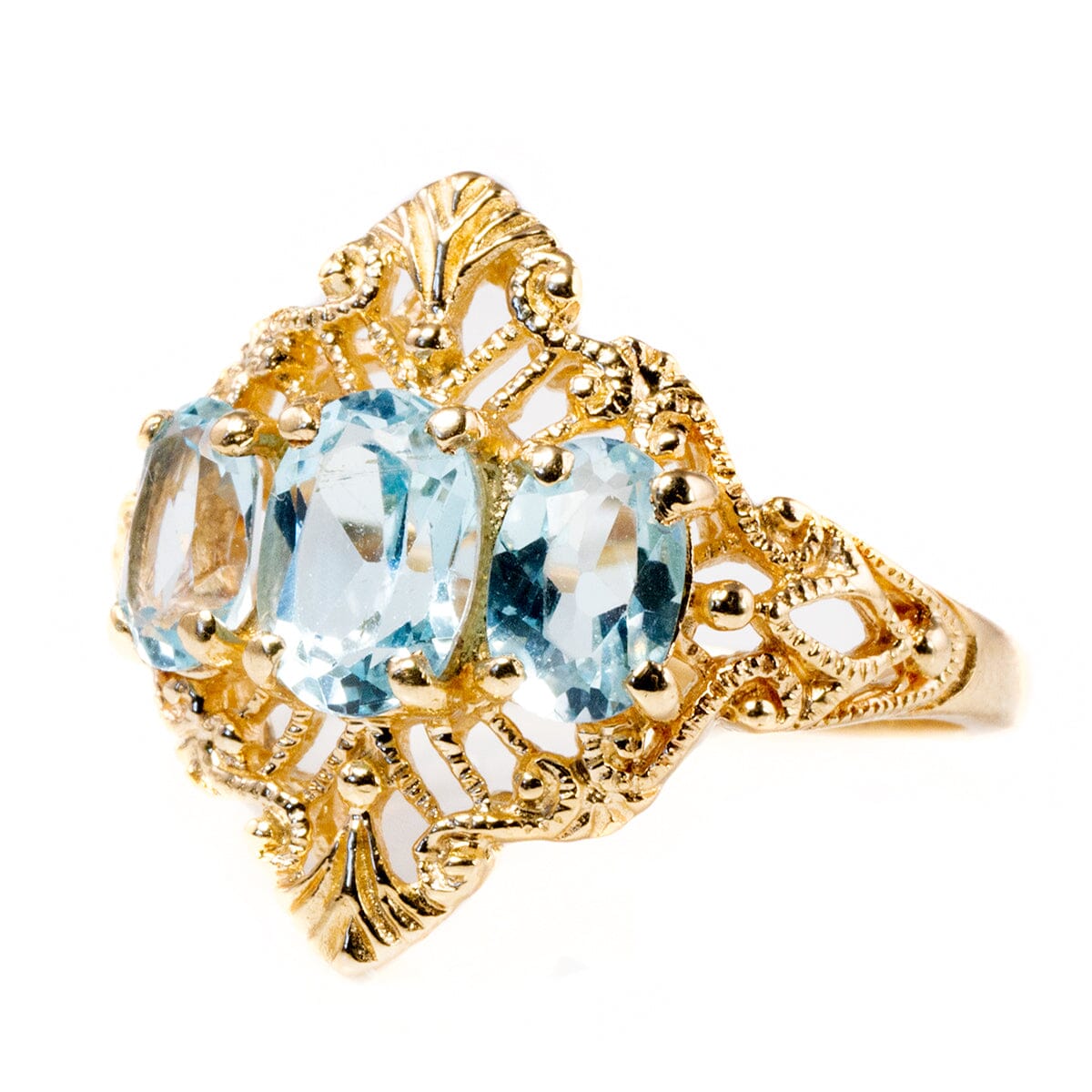 Great Lakes Boutique 10 k Gold Aquamarine Ring