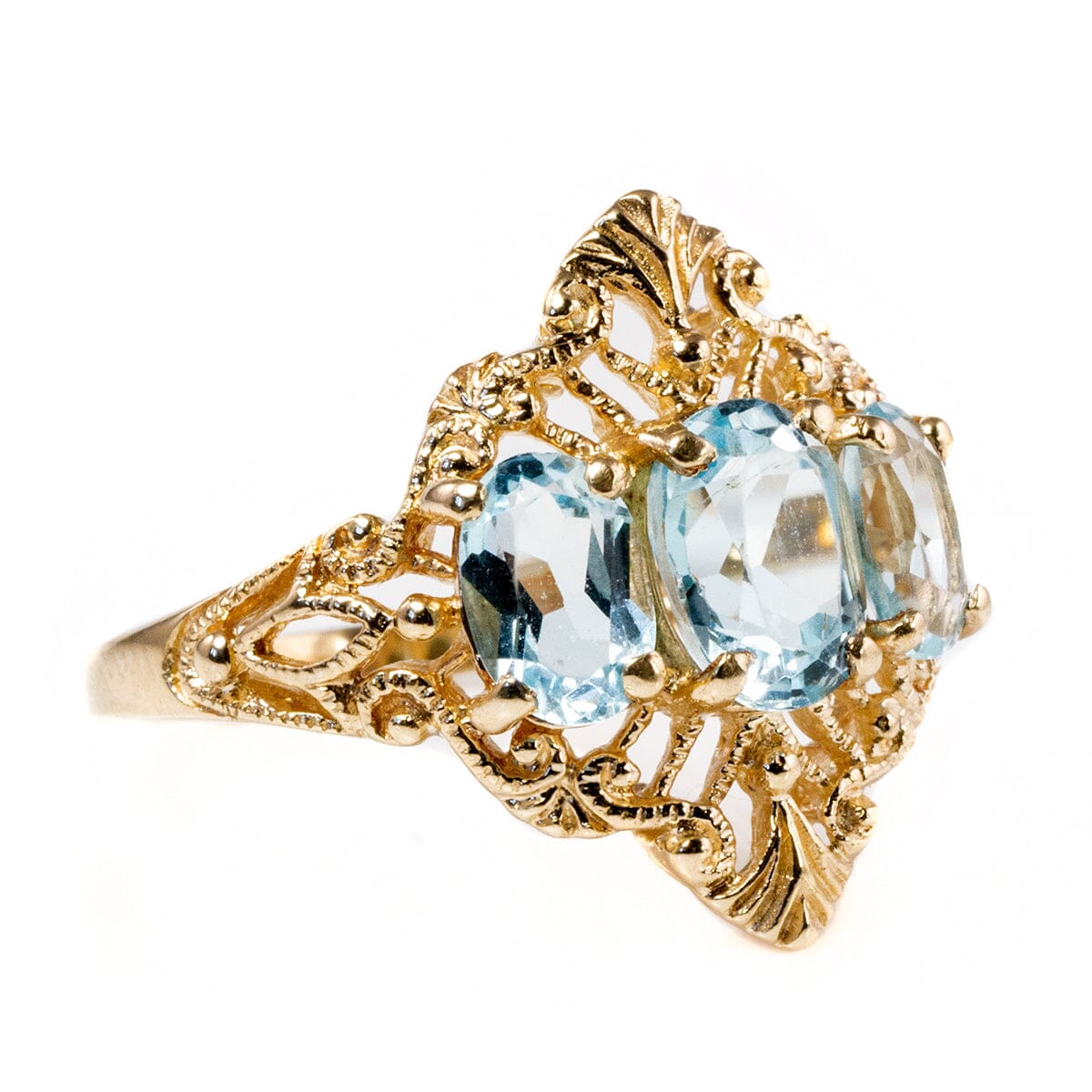 Great Lakes Boutique 10 k Gold Aquamarine Ring