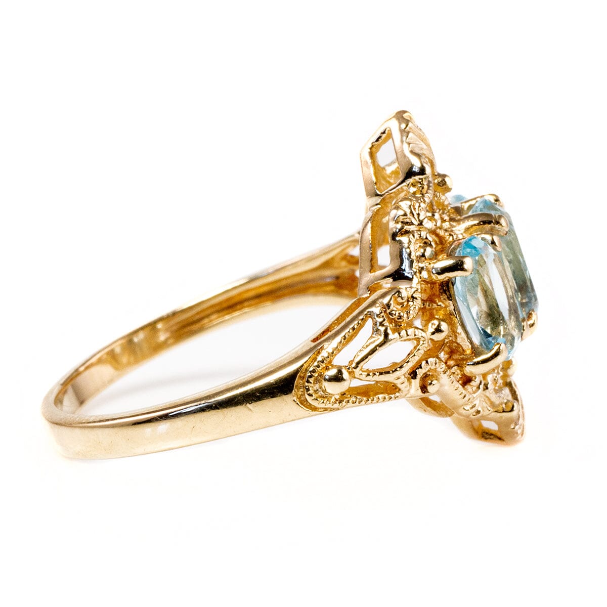 Great Lakes Boutique 10 k Gold Aquamarine Ring