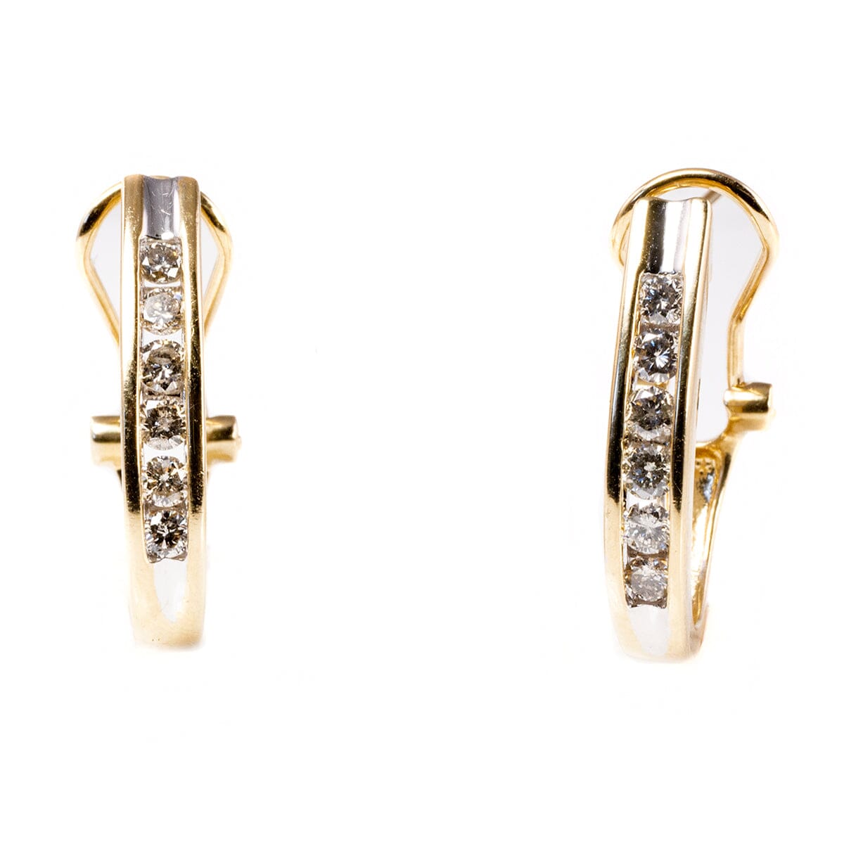 Great Lakes Boutique 14 k Gold &amp; Diamond Earrings