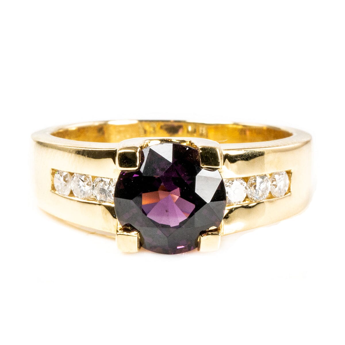 Great Lakes Boutique 18 k Gold Amethyst &amp; Diamond Ring