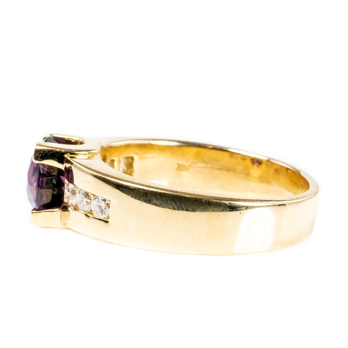 Great Lakes Boutique 18 k Gold Amethyst &amp; Diamond Ring