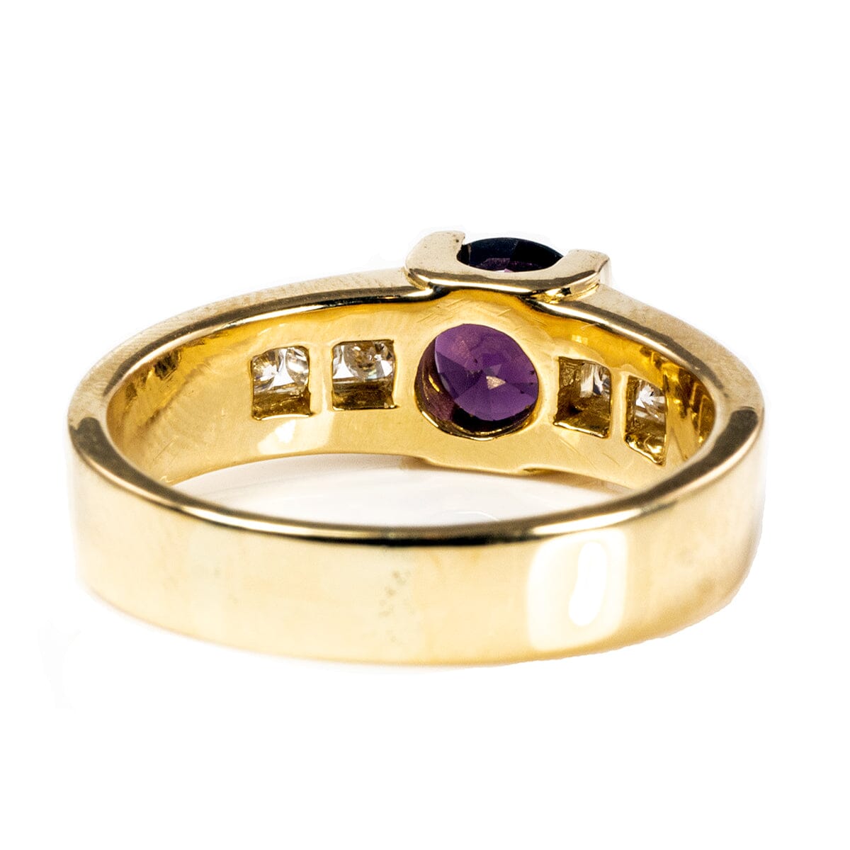 Great Lakes Boutique 18 k Gold Amethyst &amp; Diamond Ring
