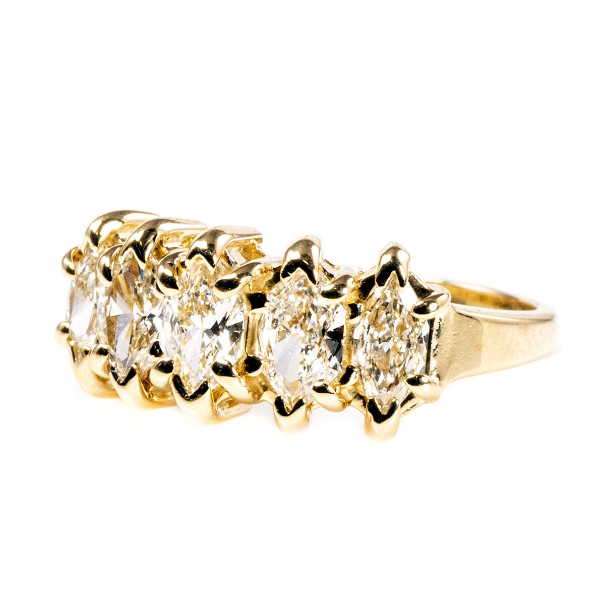 Great Lakes Boutique 14 k Gold Marquise Cut Diamond Ring