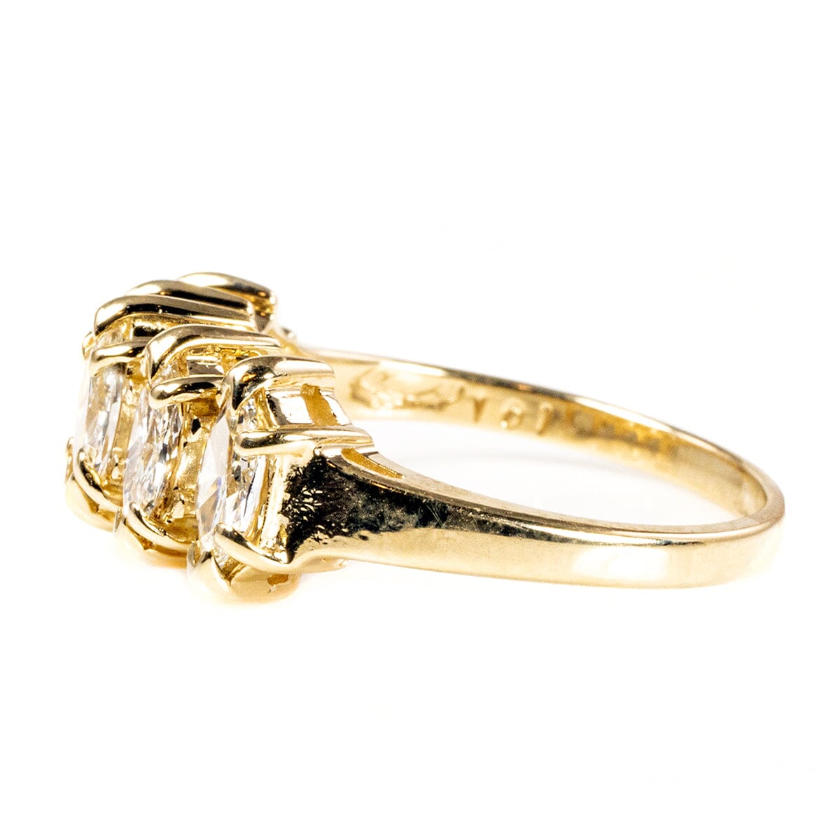 Great Lakes Boutique 14 k Gold Marquise Cut Diamond Ring