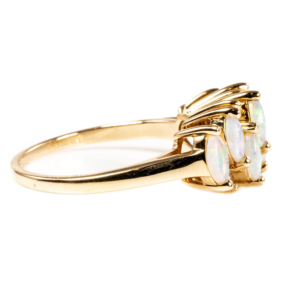 Great Lakes Boutique 14 k Yellow Gold Opal &amp; Diamond Ring