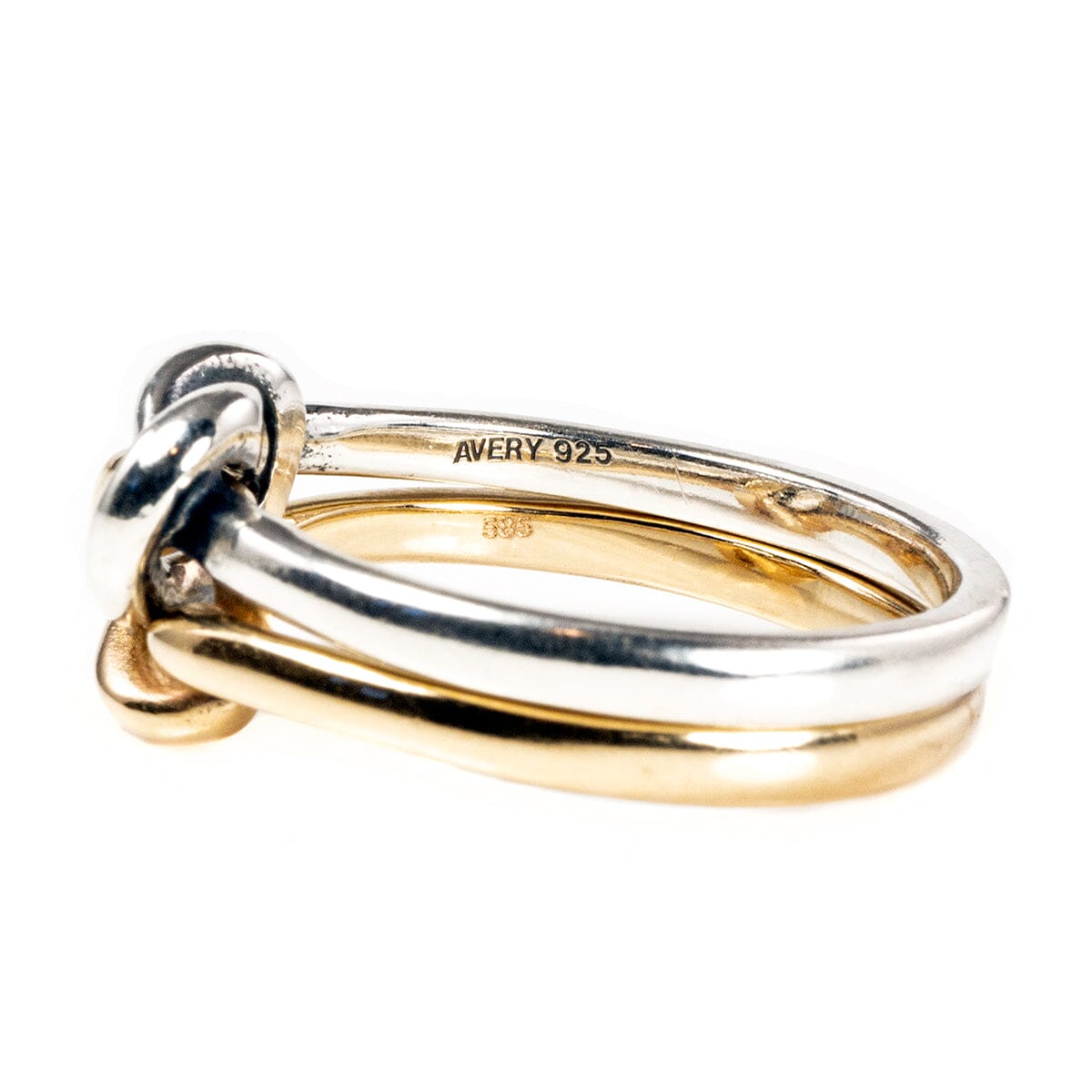 Gold Plated Double Knot Ring in 2023