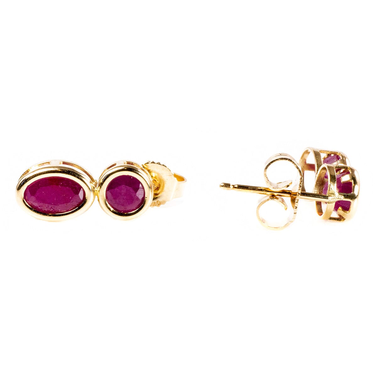 Great Lakes Boutique 14 k Gold &amp; Ruby Earrings