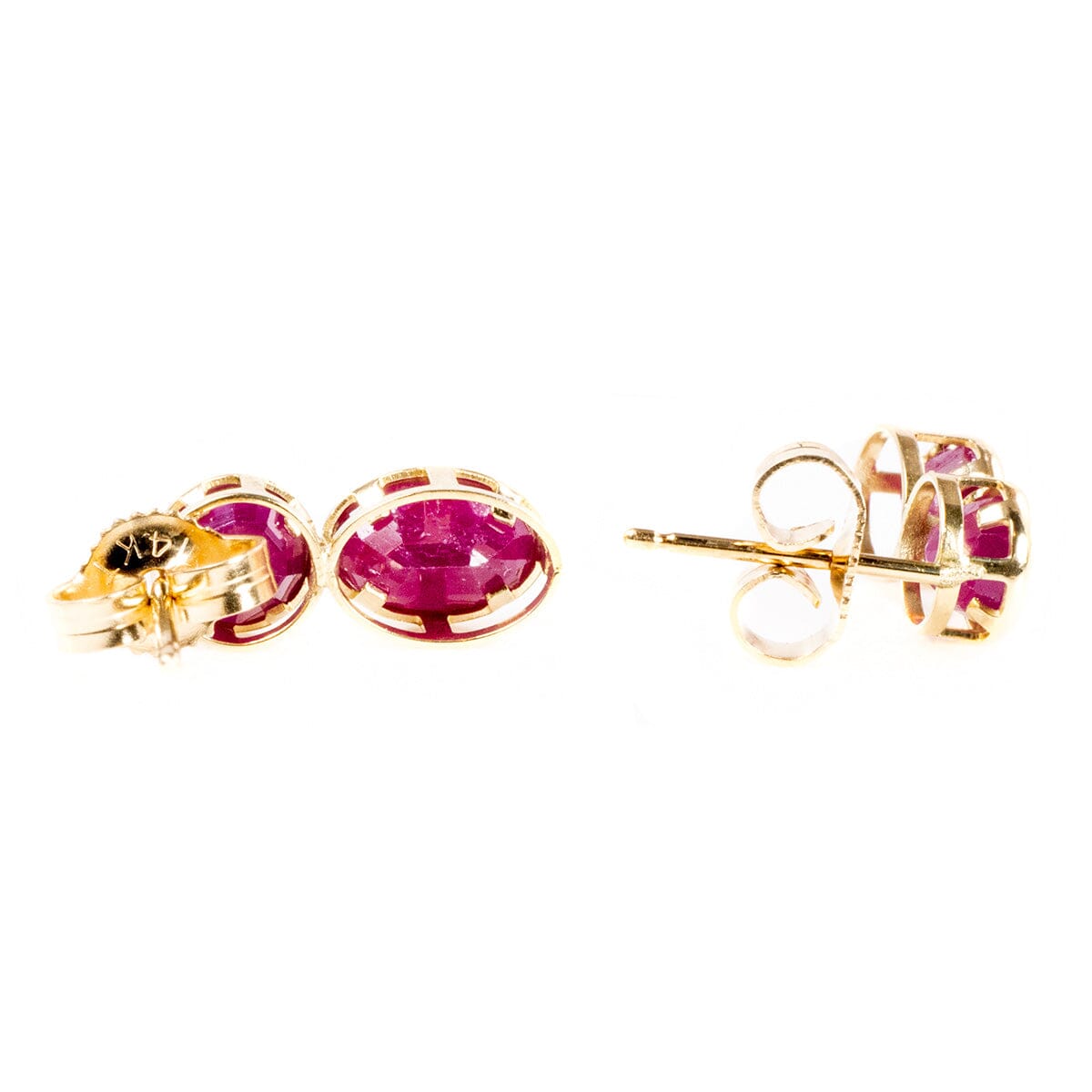 Great Lakes Boutique 14 k Gold &amp; Ruby Earrings