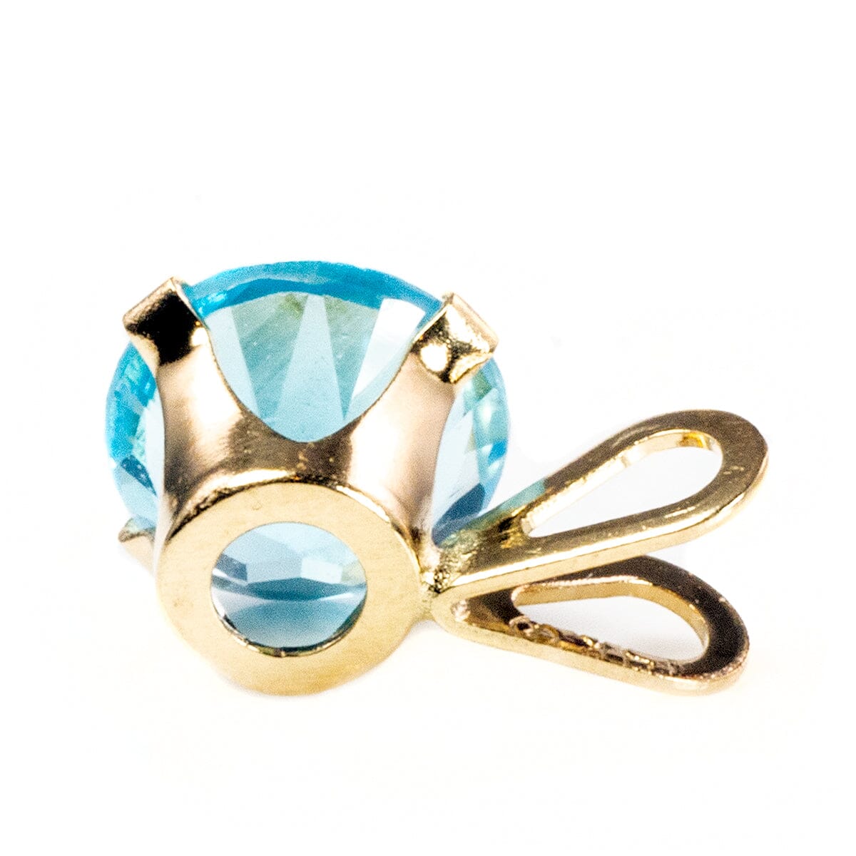 Great Lakes Boutique 14 k Gold &amp; Blue Topaz Pendant