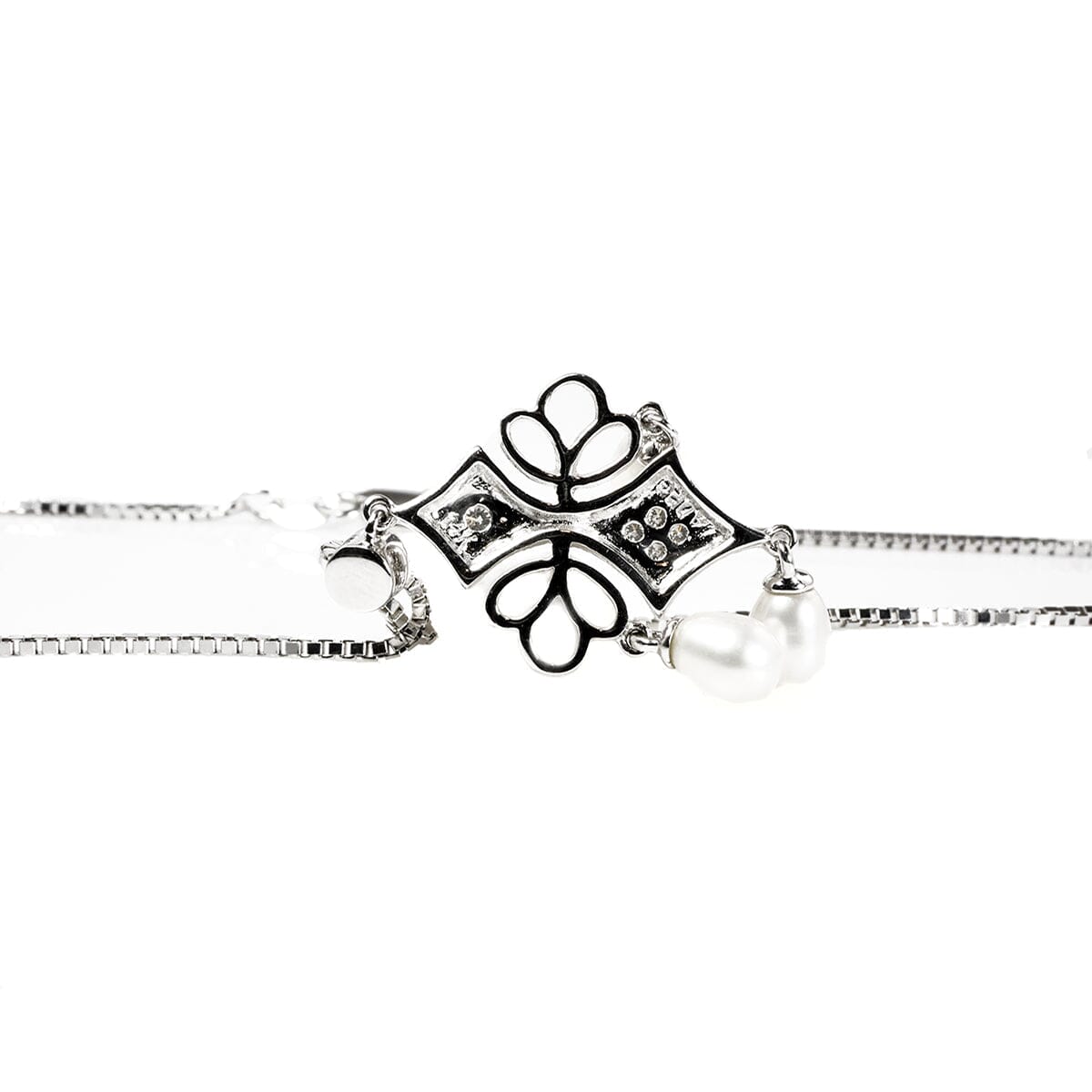 Great Lakes Boutique 14 k White Gold Chandelier Necklace