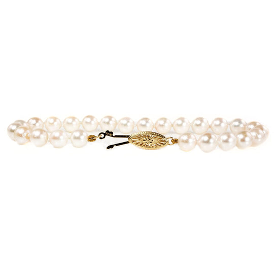 14 k Gold Pearl Bracelet