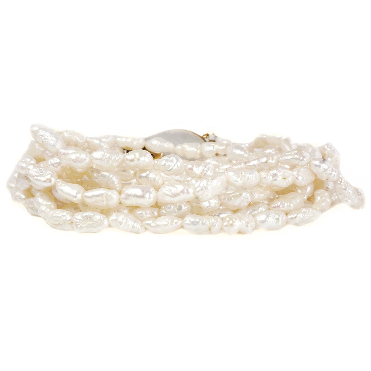 Great Lakes Boutique 14 k Gold Clasp &amp; Mother of Pearl Necklace