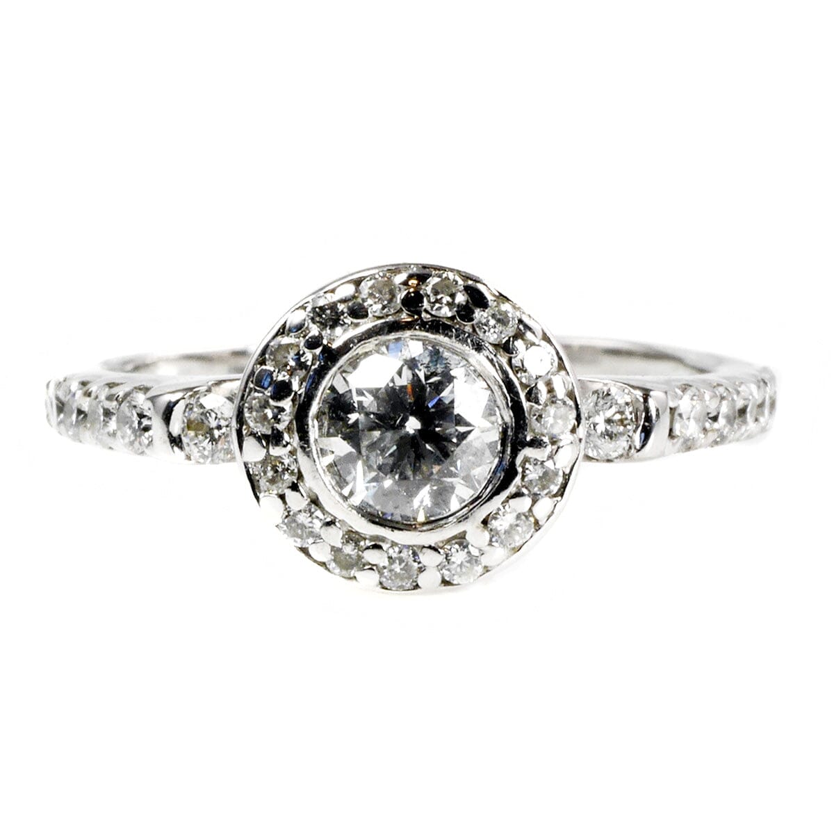 Great Lakes Boutique 14 k White Gold Diamond Ring