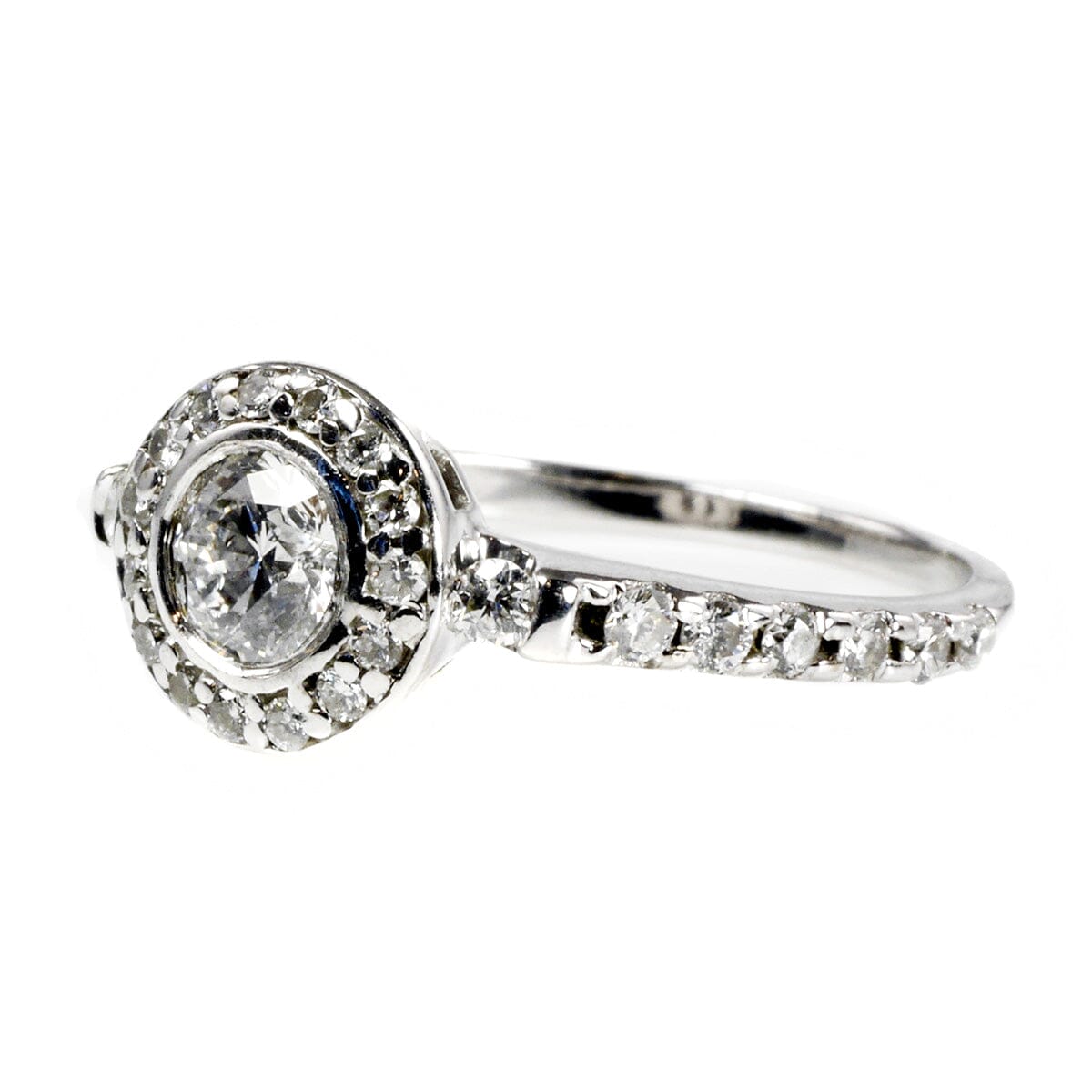 Great Lakes Boutique 14 k White Gold Diamond Ring