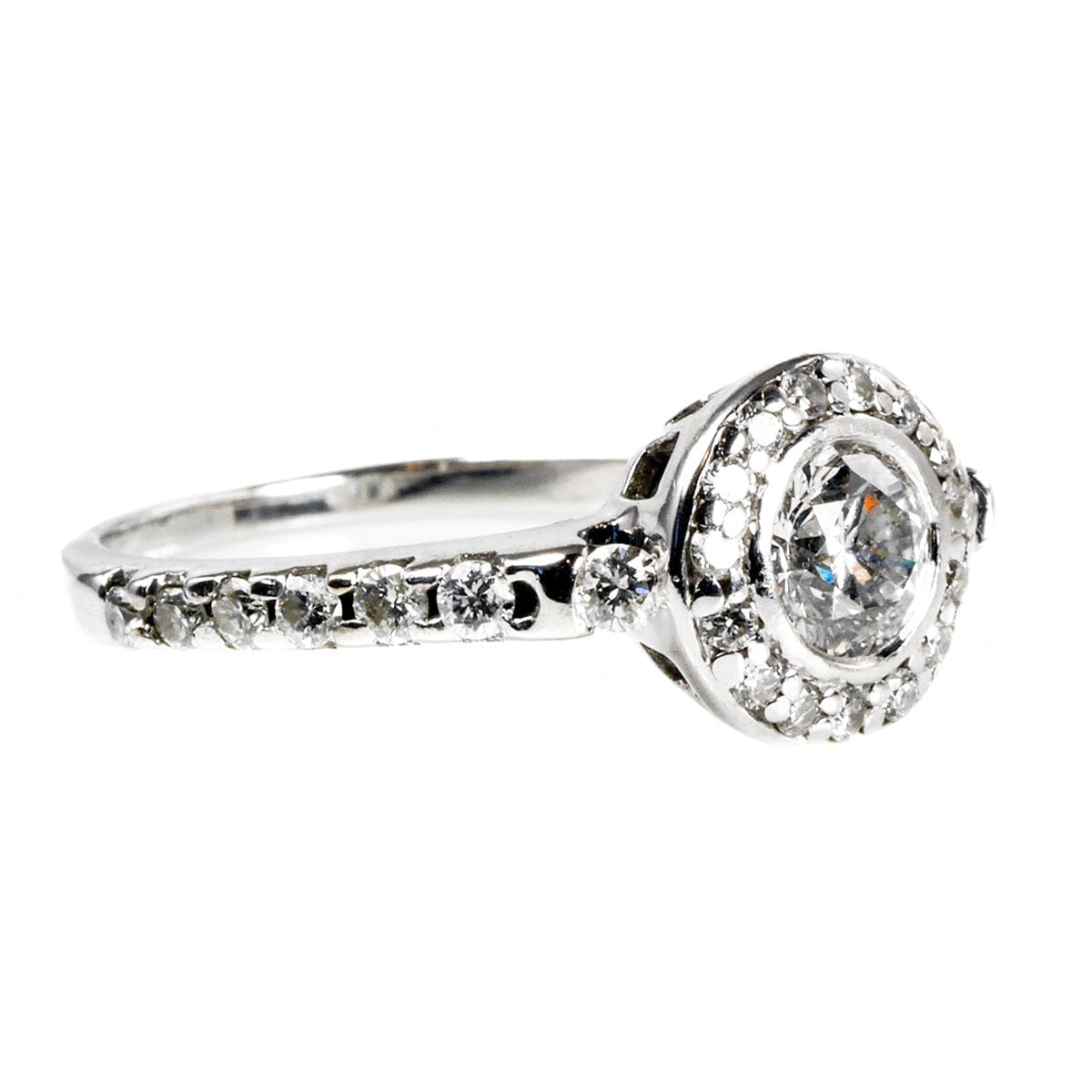 Great Lakes Boutique 14 k White Gold Diamond Ring
