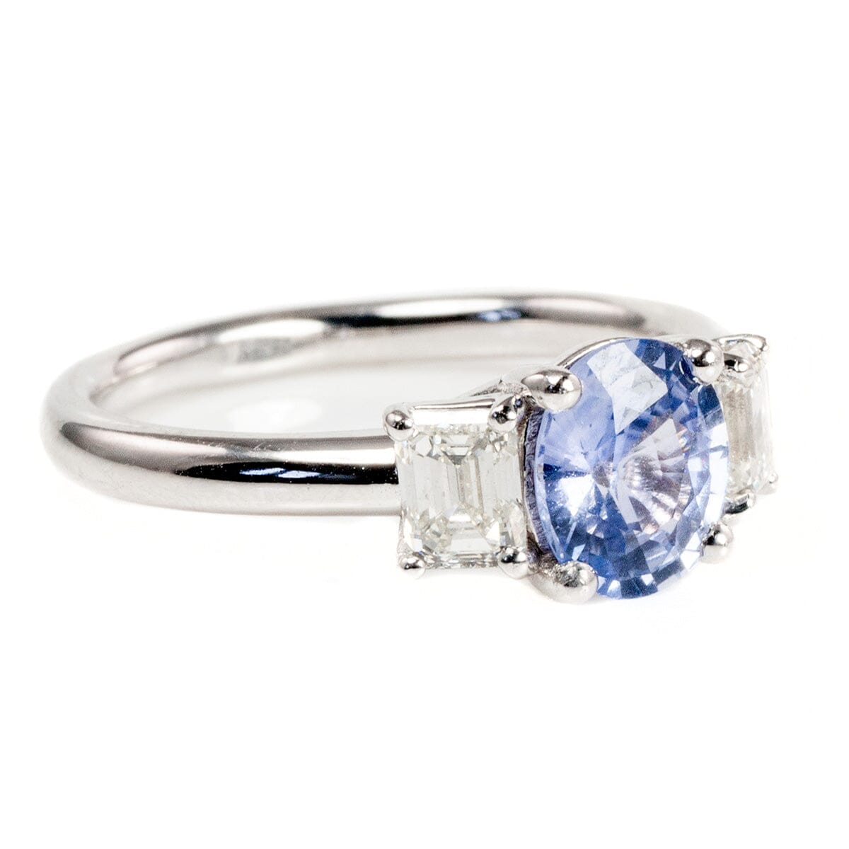 Great Lakes Boutique 14 k White Gold Diamond &amp; Sapphire Ring