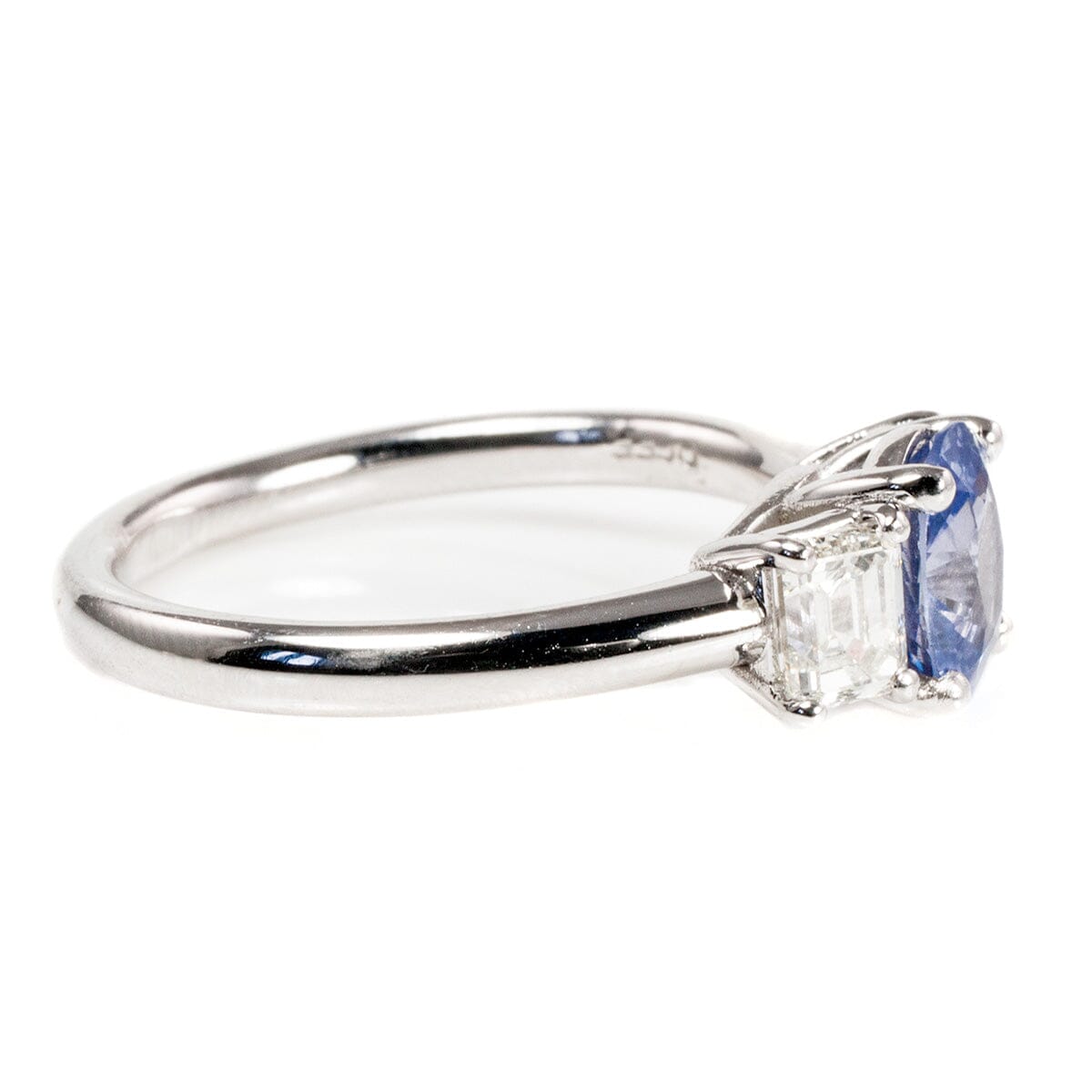 Great Lakes Boutique 14 k White Gold Diamond &amp; Sapphire Ring