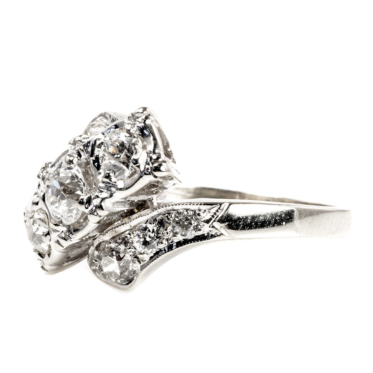 Great Lakes Boutique Vintage 14 k White Gold Diamond Ring